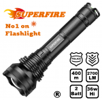 Superfire L3D tactical police επαναφορτιζόμενος φακός